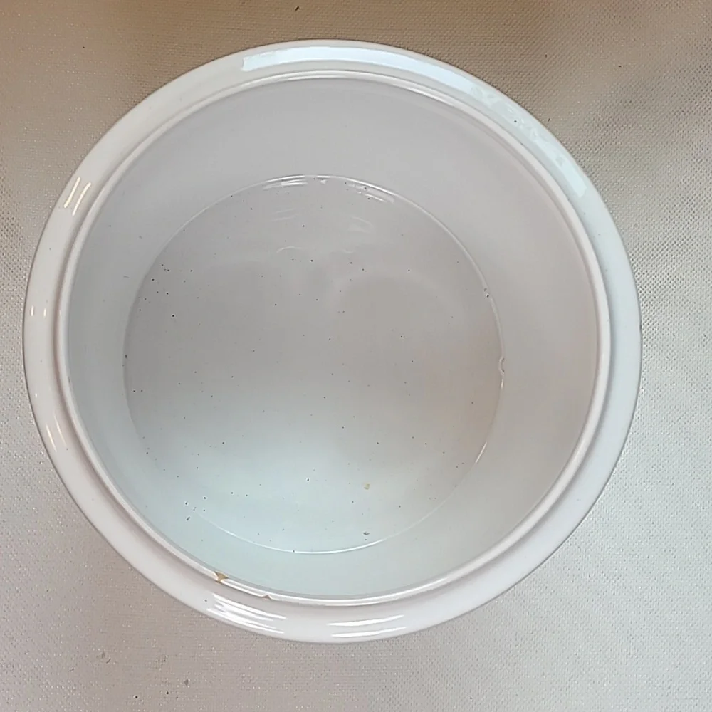 Vintage 70's planter, ceramic.  White, blue, pink, yellow, green